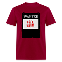 FREE BEER - dark red