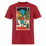Alien Christmas - dark red