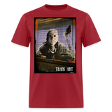 Train Art - dark red