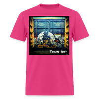 Train Art - fuchsia