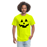 Pumpkin Face - safety green