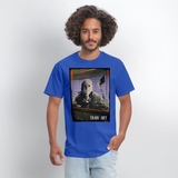 Train Art - royal blue