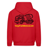 TRASH REMOVAL Hoodie - red