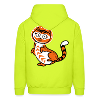 SPACE CAT Hoodie - safety green