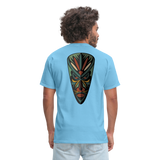 AFRICAN MASK - aquatic blue