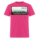 Train Art - fuchsia