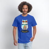 Owl Gaze - royal blue