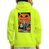 Happy Man Hoodie - safety green