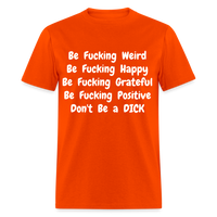 DON'T BE - orange