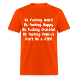 DON'T BE - orange