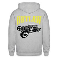 OUTLAW Zip Up Hoodie - heather gray