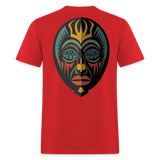 AFRICAN MASK 5 - red