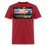 Train Art - dark red