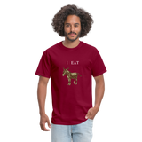 I EAT - burgundy