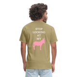 STOP LOOKING - khaki