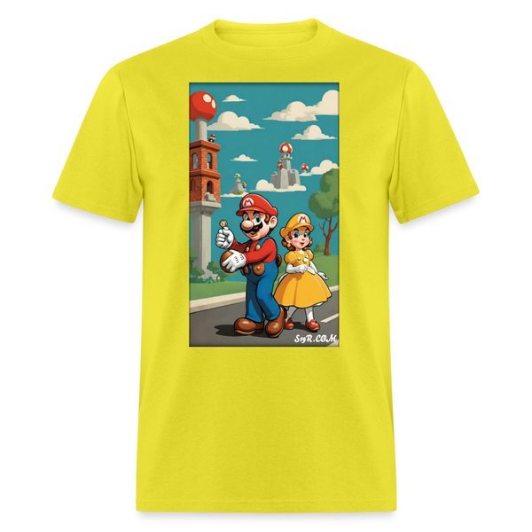 Mario and Princess - yellow