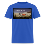 Train Art - royal blue