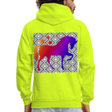 HORSE BACK Hoodie - safety green