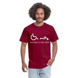 NOTHING TO SEE - burgundy