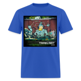 Train Art - royal blue