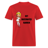VACCINATED - red
