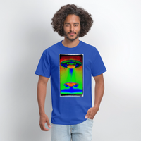 UFO Landing - royal blue