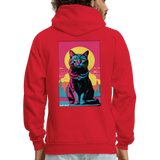 Sunny Cat Hoodie - red