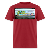 Train Art - dark red