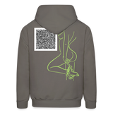 CHECK IT OUT Short Story Hoodie - asphalt gray
