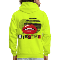 KISS ME  Hoodie - safety green