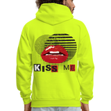 KISS ME  Hoodie - safety green