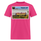Train Art - fuchsia