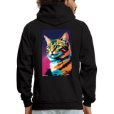 Meow Meow Hoodie - black