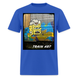 Train Art - royal blue