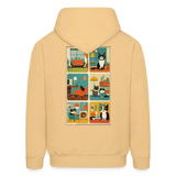 Cat Afternoon Hoodie - light yellow