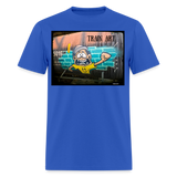 Train Art - royal blue