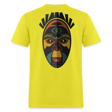 AFRICAN MASK 3 - yellow