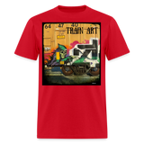 Train Art - red