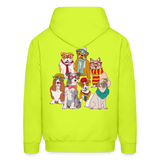 DOG LOVE Hoodie * Fundraiser * - safety green