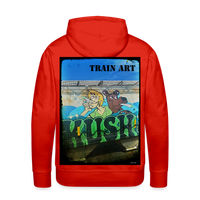 Train Art - red