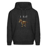 I EAT Hoodie - charcoal grey