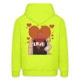 LOVE Hoodie - safety green