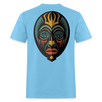 AFRICAN MASK 5 - aquatic blue