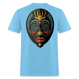 AFRICAN MASK 5 - aquatic blue