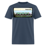 Train Art -  blue dusk