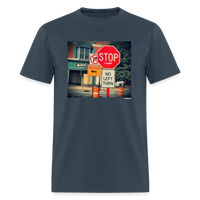 No Left Turn -  blue dusk