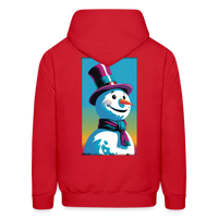 The Snowman Hoodie - red