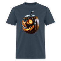 Pumpkin Face -  blue dusk
