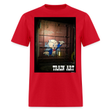 Train Art - red