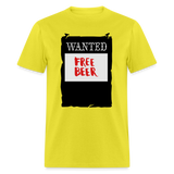 FREE BEER - yellow